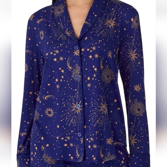 Room Service Pajama Shirt with Notched Collar - Picture 1 of 4